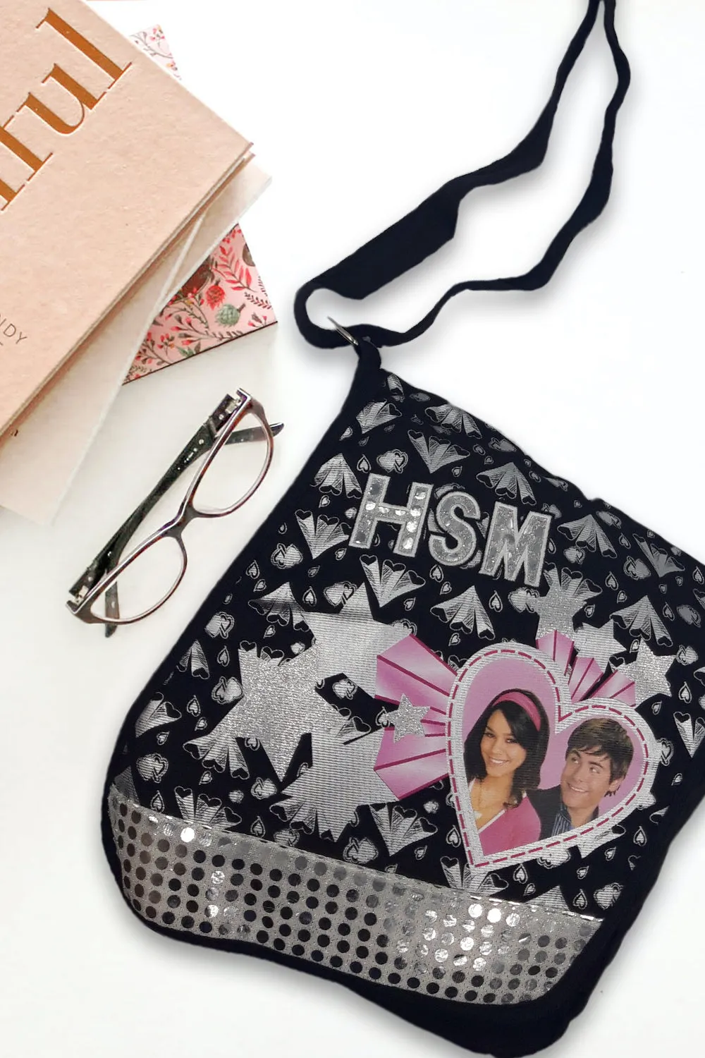 High School Musical Black Shoulder Bag