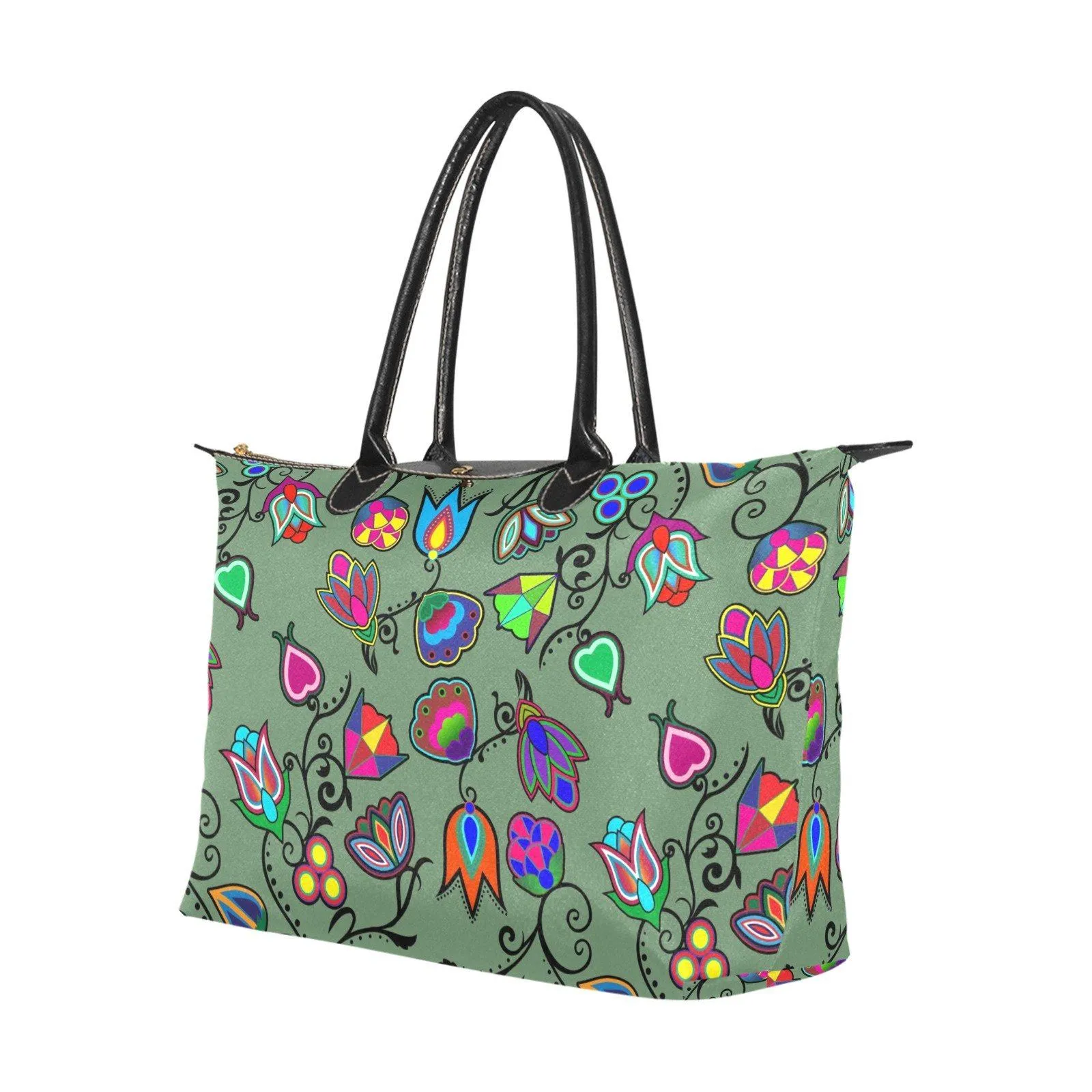 Indigenous Paisley Dark Sea Single-Shoulder Lady Handbag