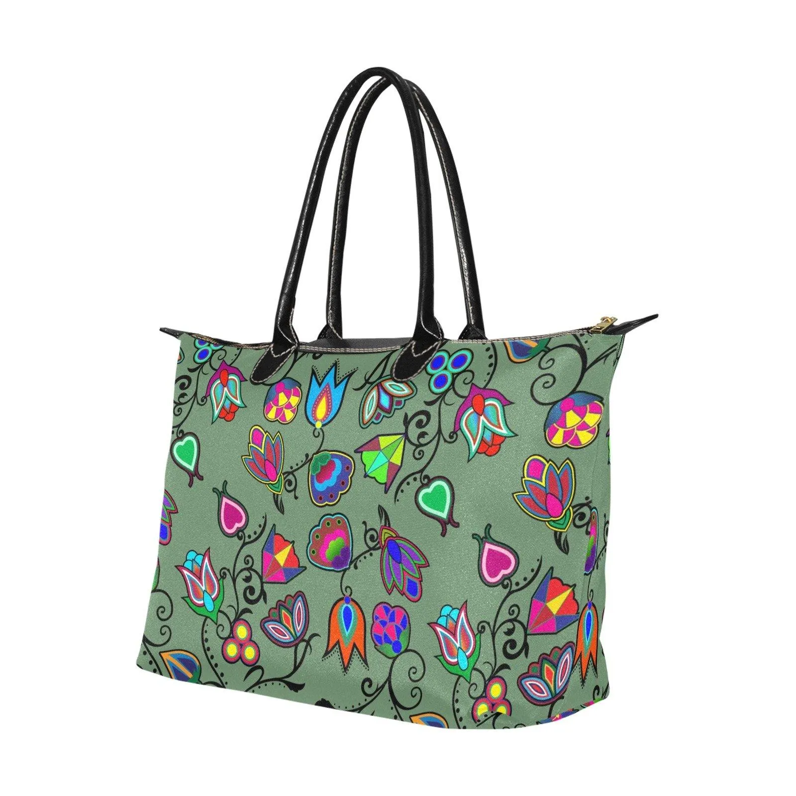 Indigenous Paisley Dark Sea Single-Shoulder Lady Handbag