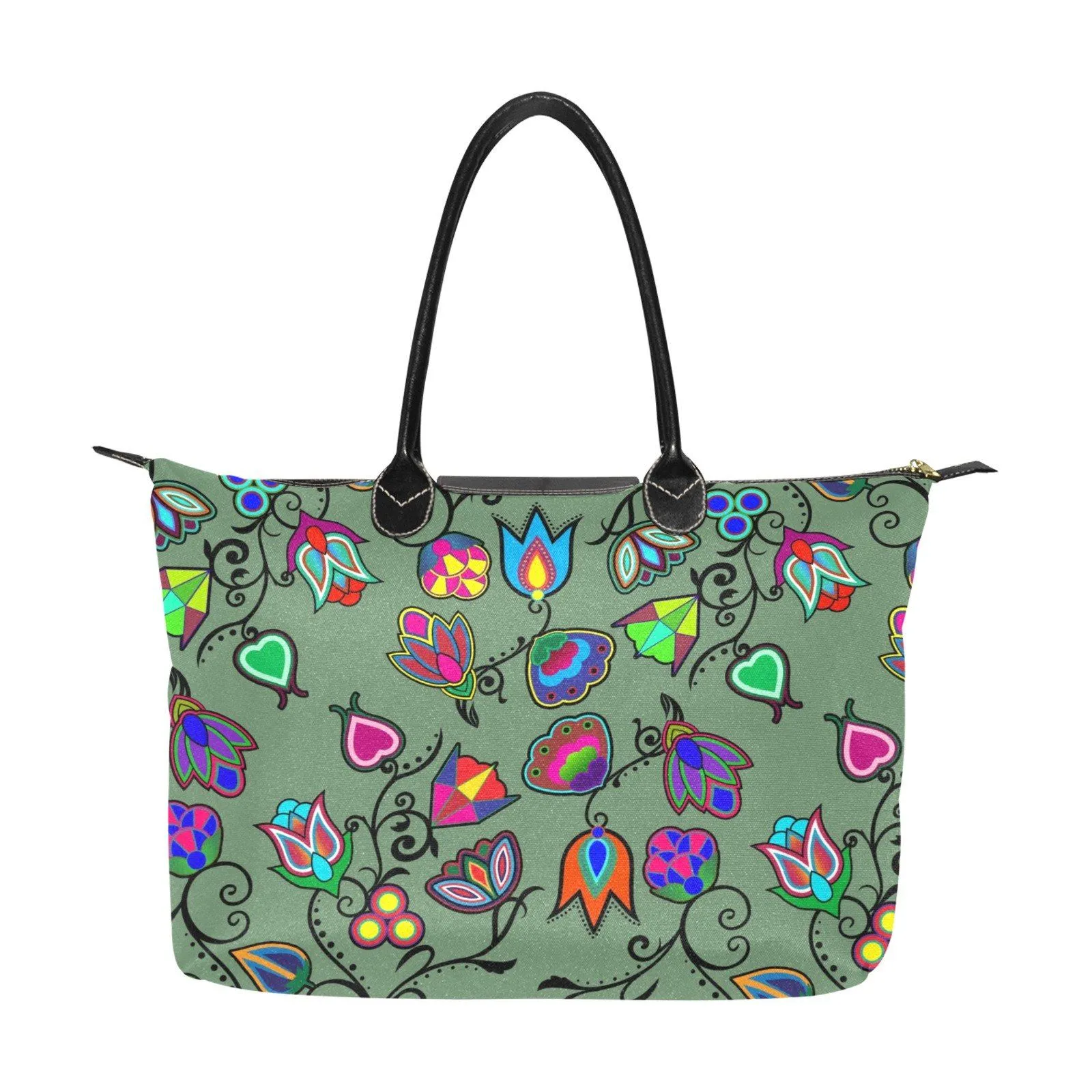 Indigenous Paisley Dark Sea Single-Shoulder Lady Handbag