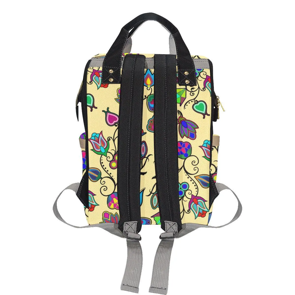 Indigenous Paisley - Vanilla Multi-Function Diaper Backpack