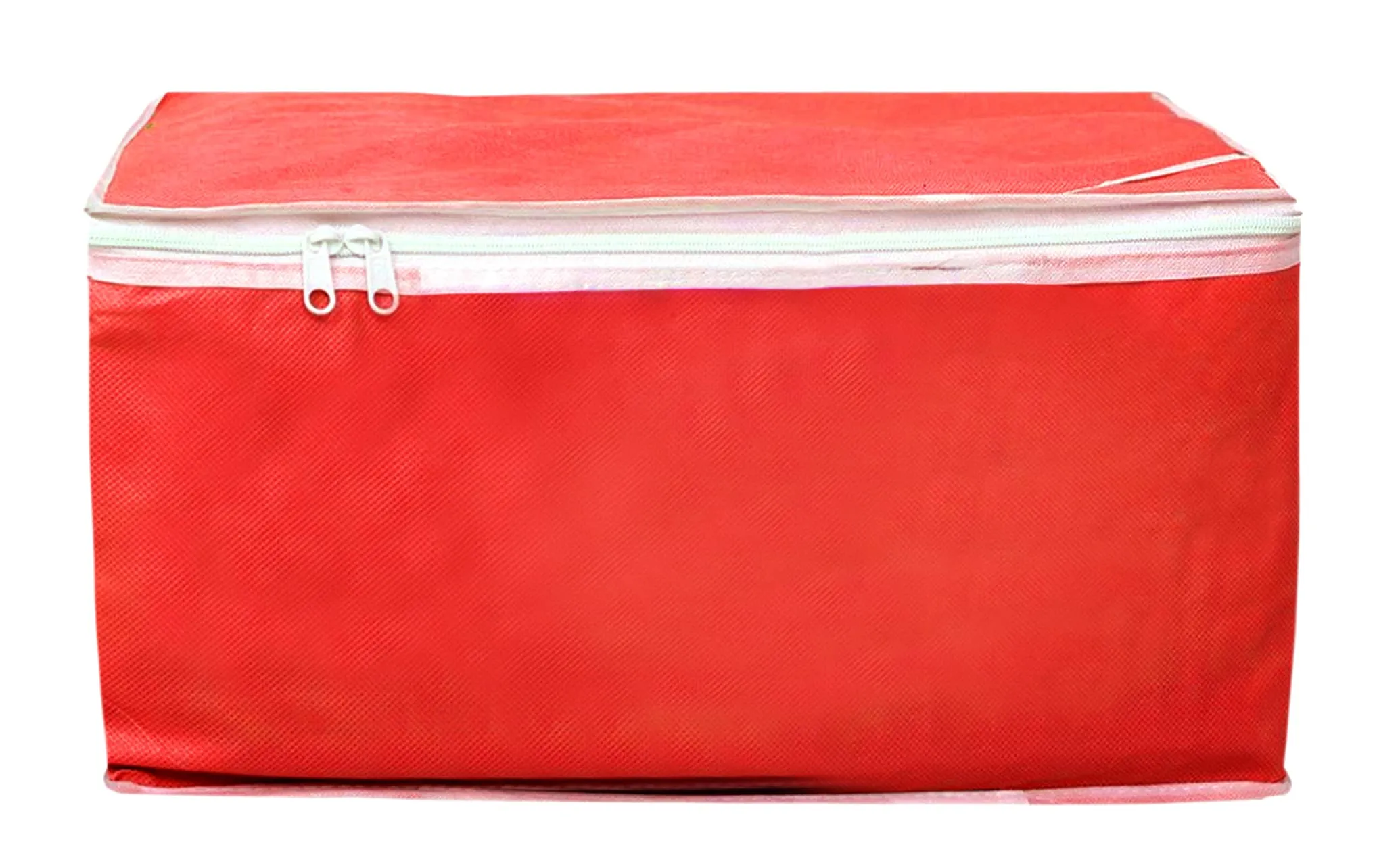 Kuber Industries Non Woven Petticoat Cover Wardrobe Organiser Clothes Storage Bag-Pack of 2 (Red)-HS_38_KUBMART21687