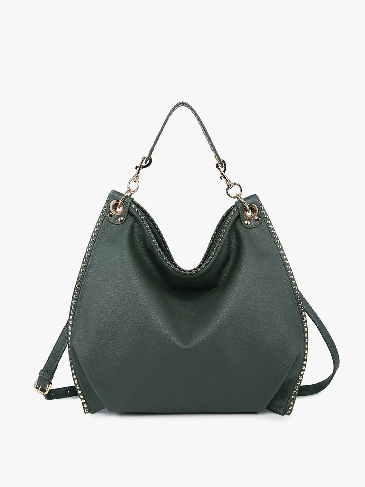 M2576 Carly Studded Hobo/Crossbody Bag