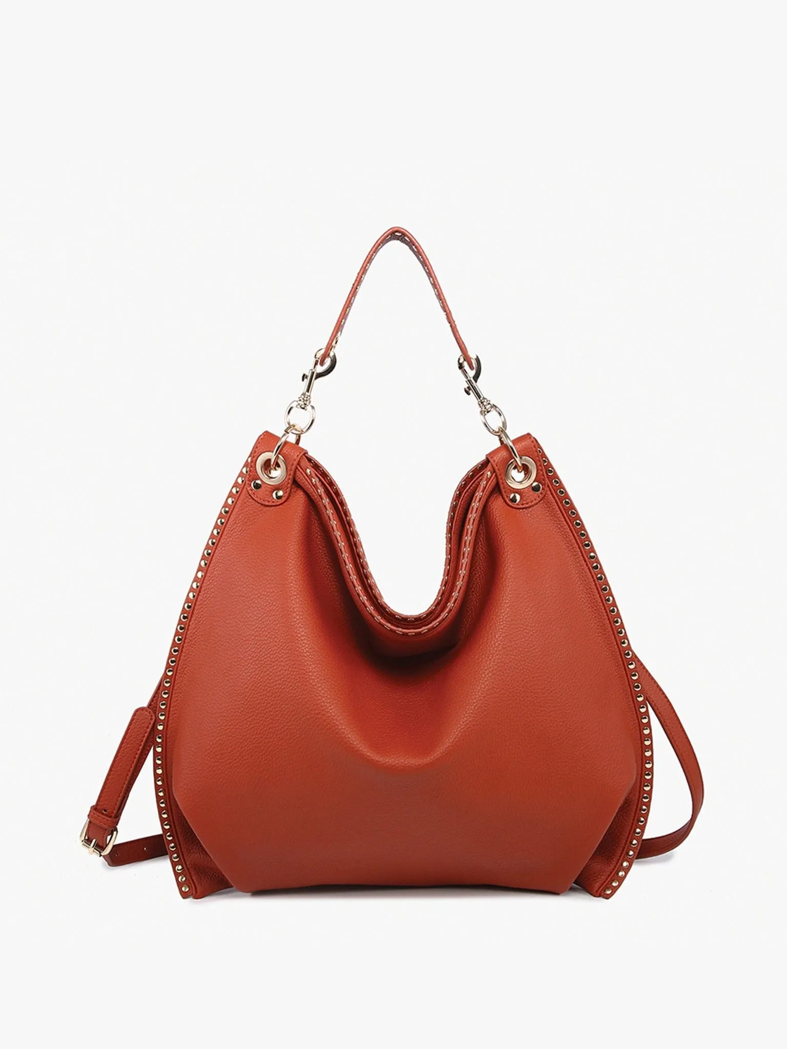 M2576 Carly Studded Hobo/Crossbody Bag