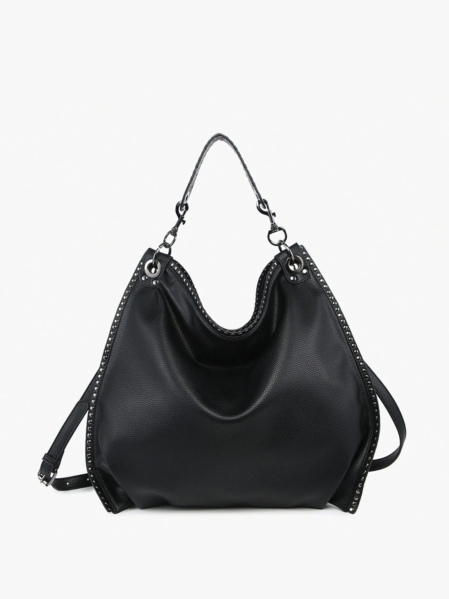 M2576 Carly Studded Hobo/Crossbody Bag