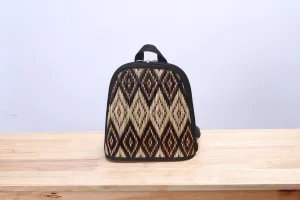 Mini Sedge Wicker Backpack (Diamond Brown)