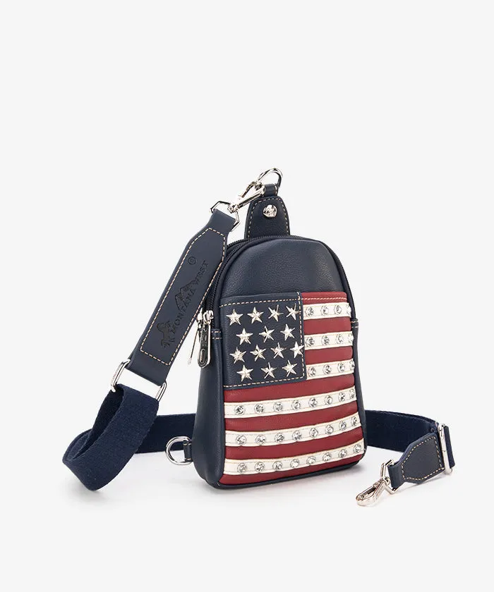 Montana West American Patriotic Sling Bag