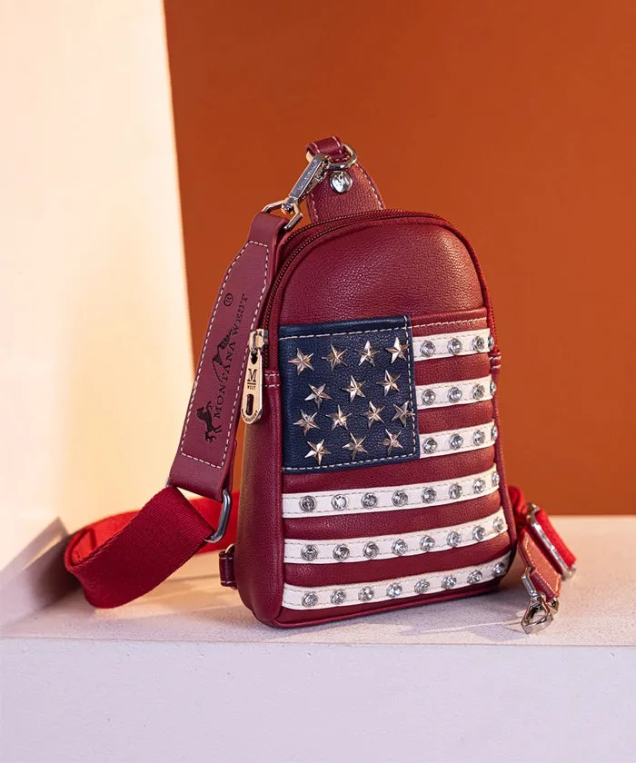 Montana West American Patriotic Sling Bag