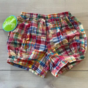 NEW Classic Whimsy Plaid Pull On Elastic Waist Shorts