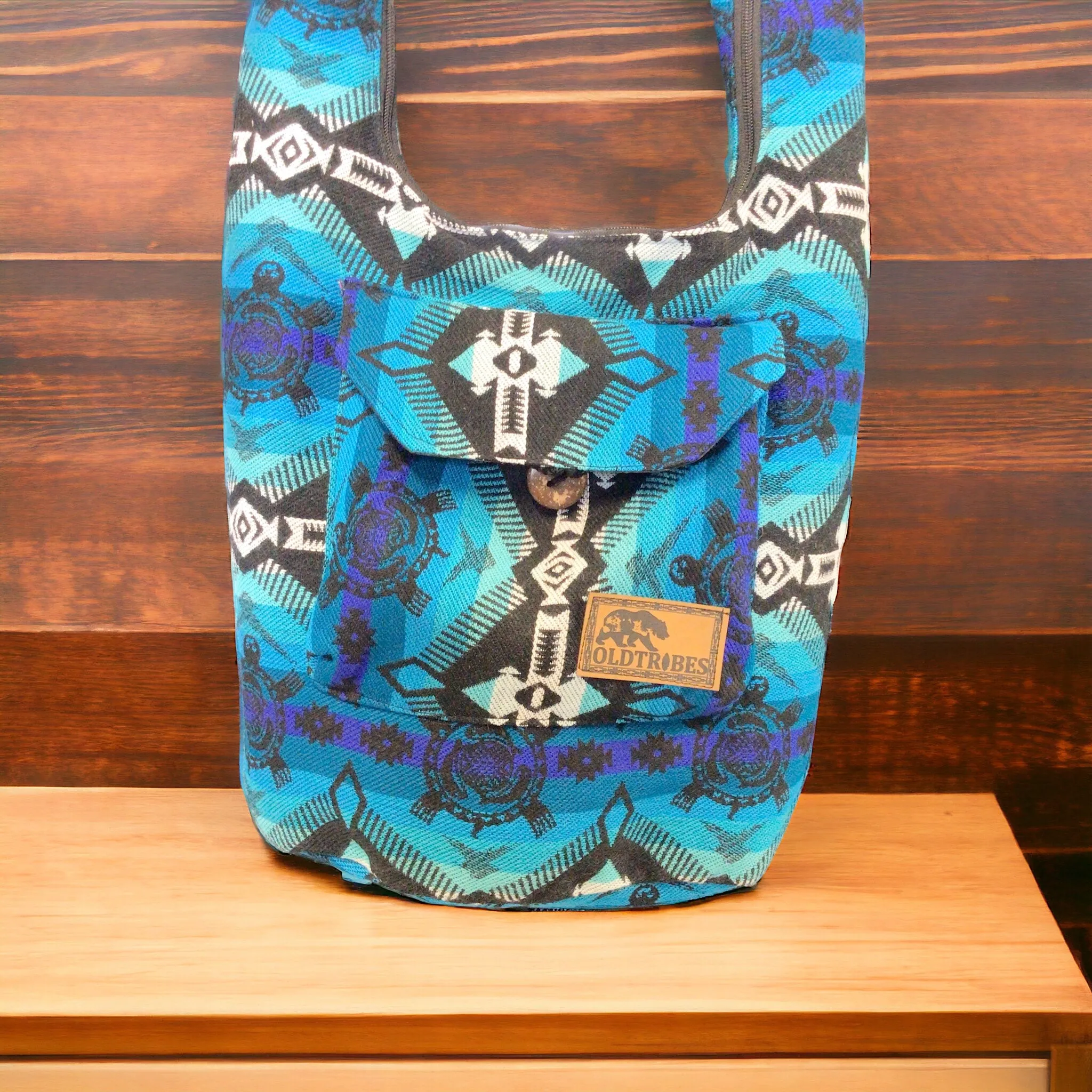 OLDTRIBES™ Turquoise and Blue Crossbody Bag