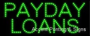 Payday Loans LED Sign (High Impact, Energy Efficient)