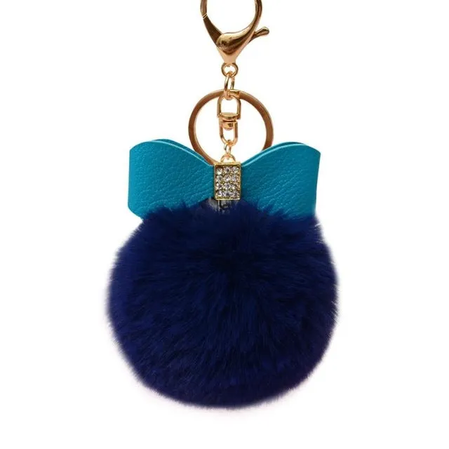 Pom Pom Fur Key Chain Accessory