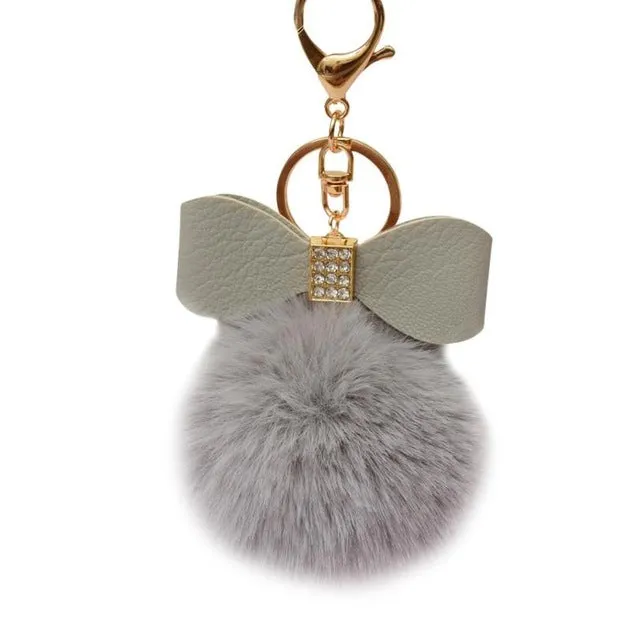 Pom Pom Fur Key Chain Accessory