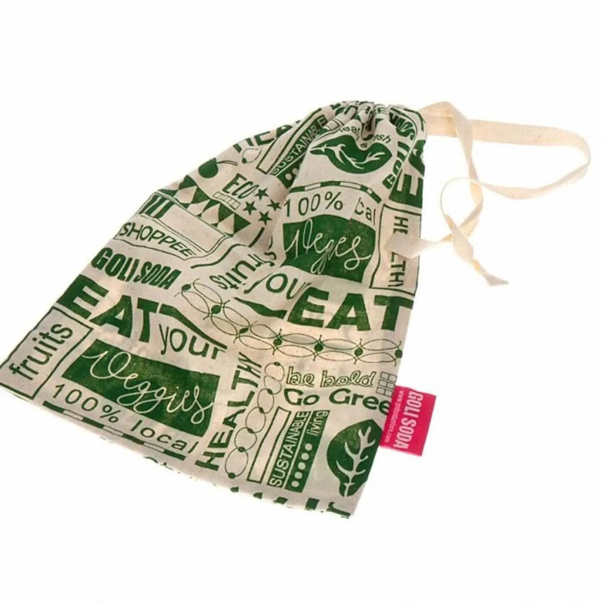 Reusable Cotton Go Green- Set of 2 Small & Big for Veggies, Roti, Sprouting & Paneer