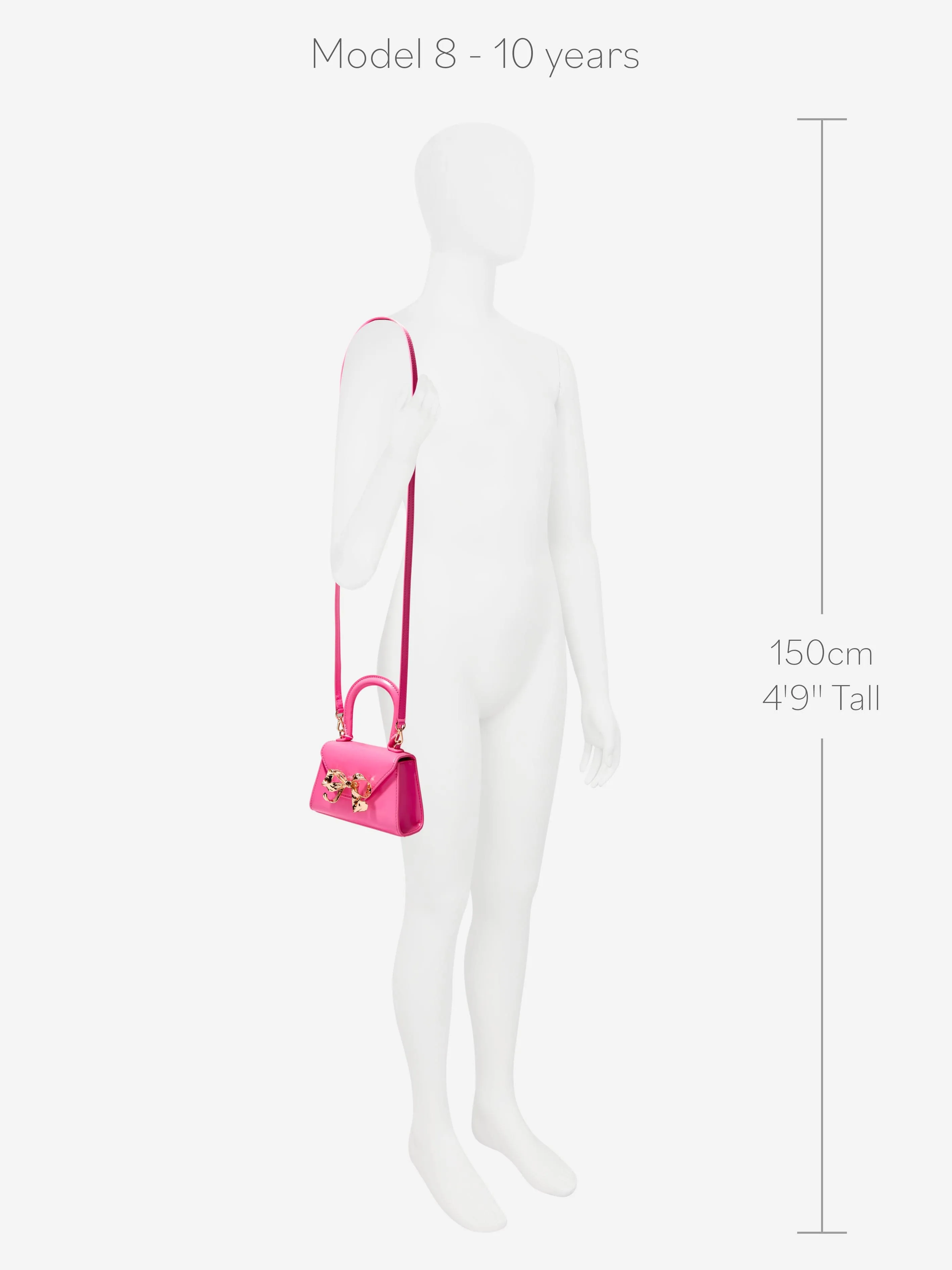 Self Portrait Girls Bow Micro Envelope Bag in Pink