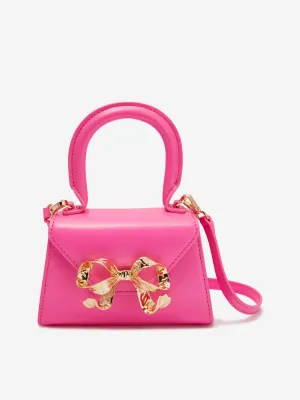 Self Portrait Girls Bow Micro Envelope Bag in Pink