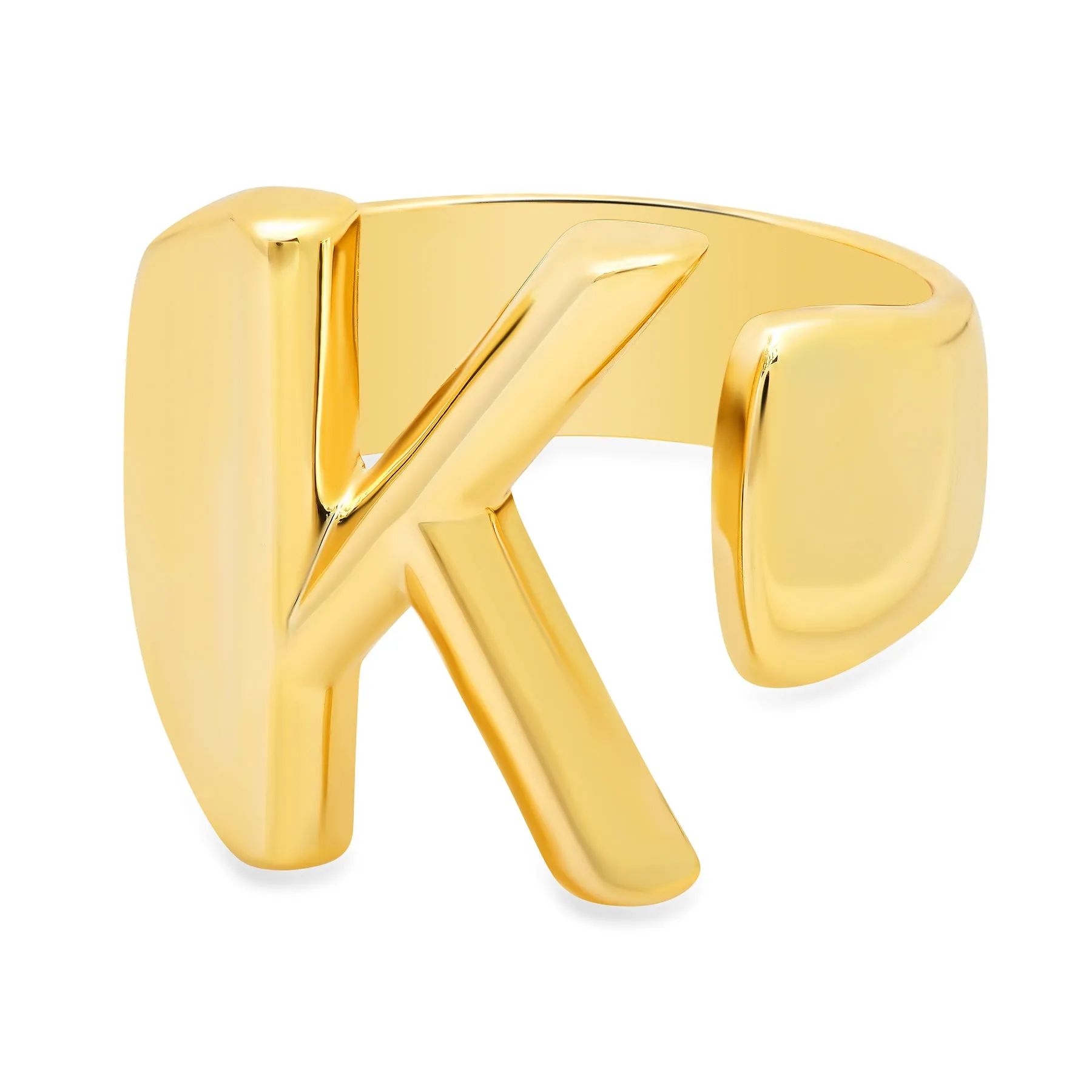 SLEEK INITIAL RING GOLD