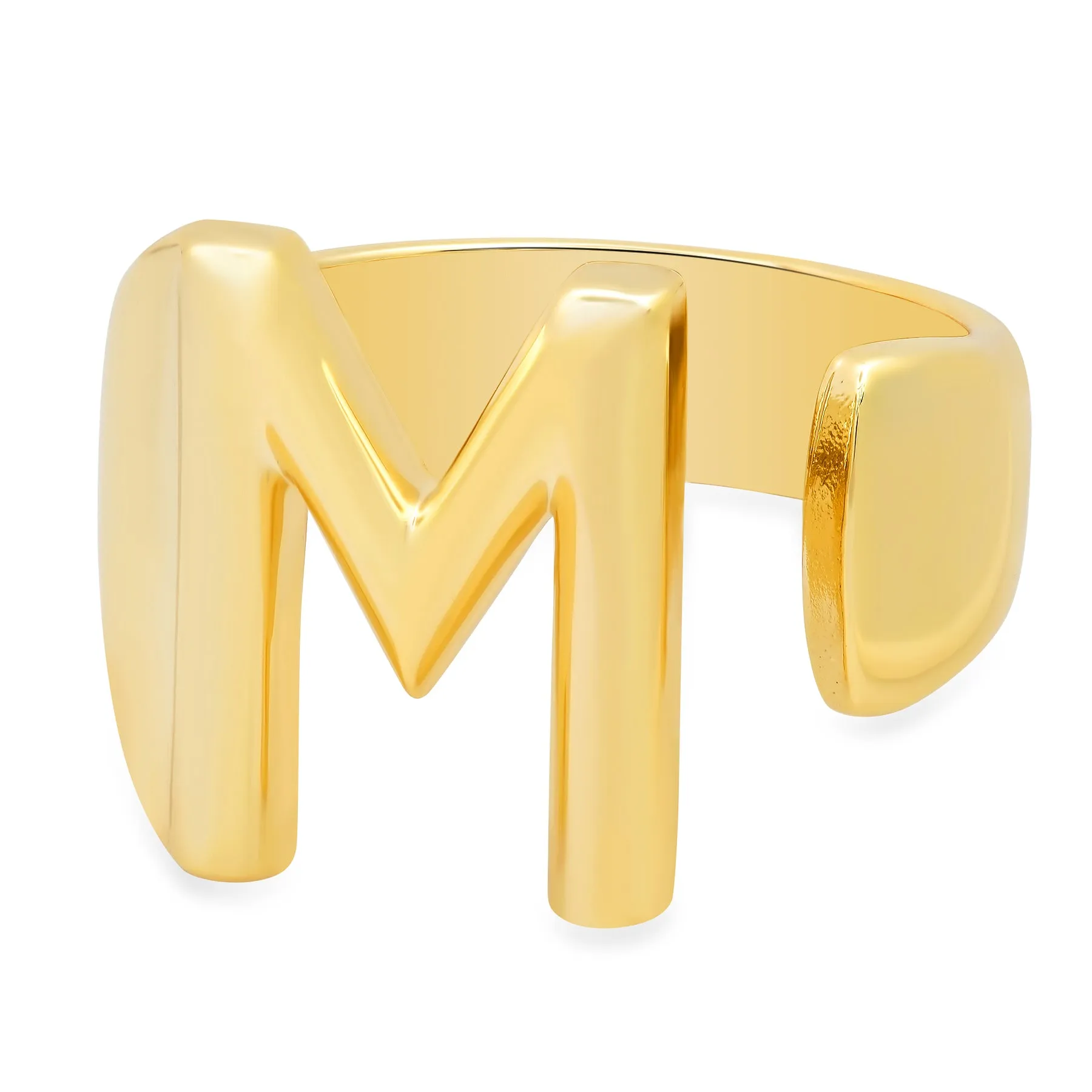 SLEEK INITIAL RING GOLD