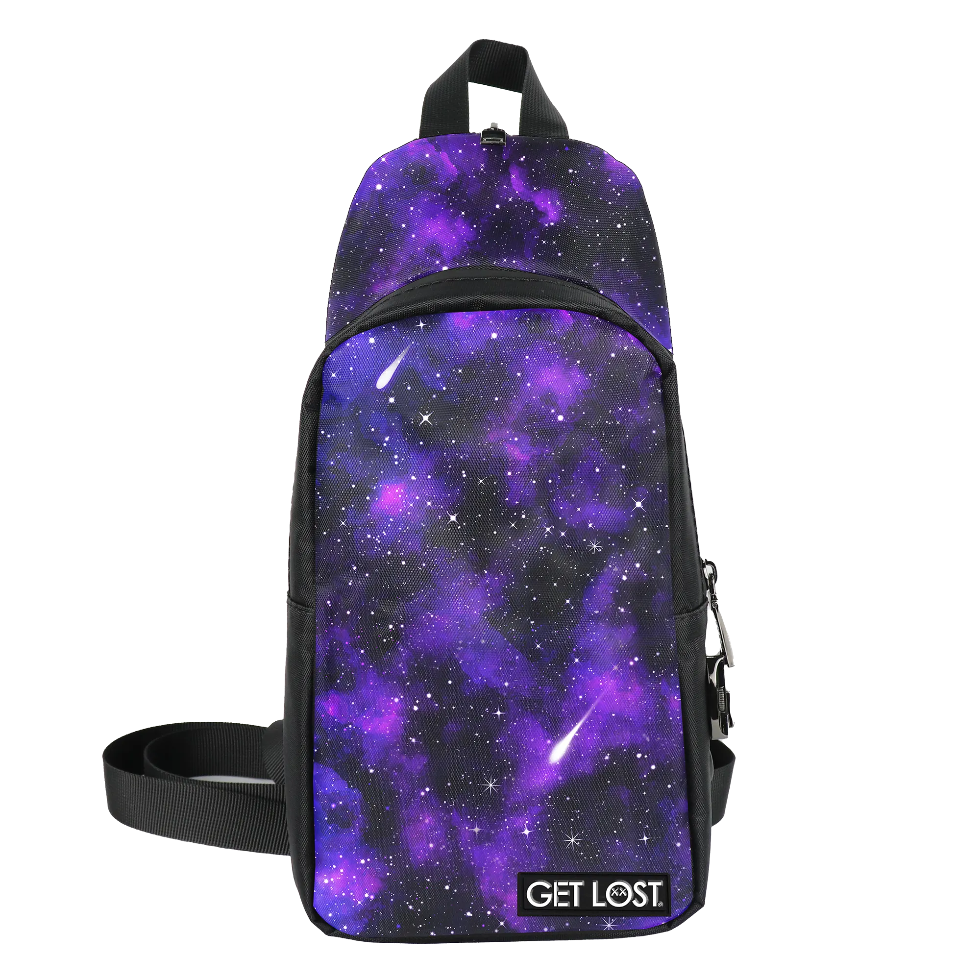 Smell-Proof Premium Convertible Shoulder Bag (PURPLE GALAXY)