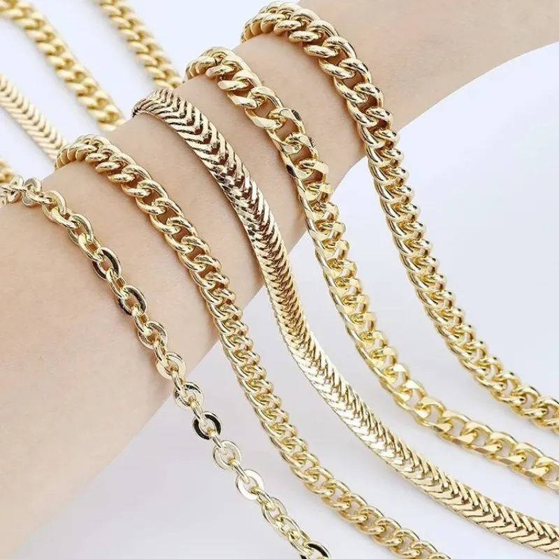 Stylish Golden Metal Chain Replacement Bag Strap