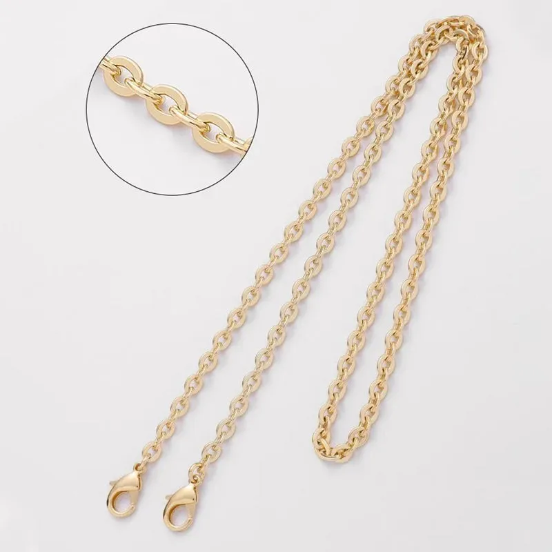 Stylish Golden Metal Chain Replacement Bag Strap