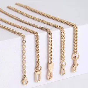 Stylish Golden Metal Chain Replacement Bag Strap