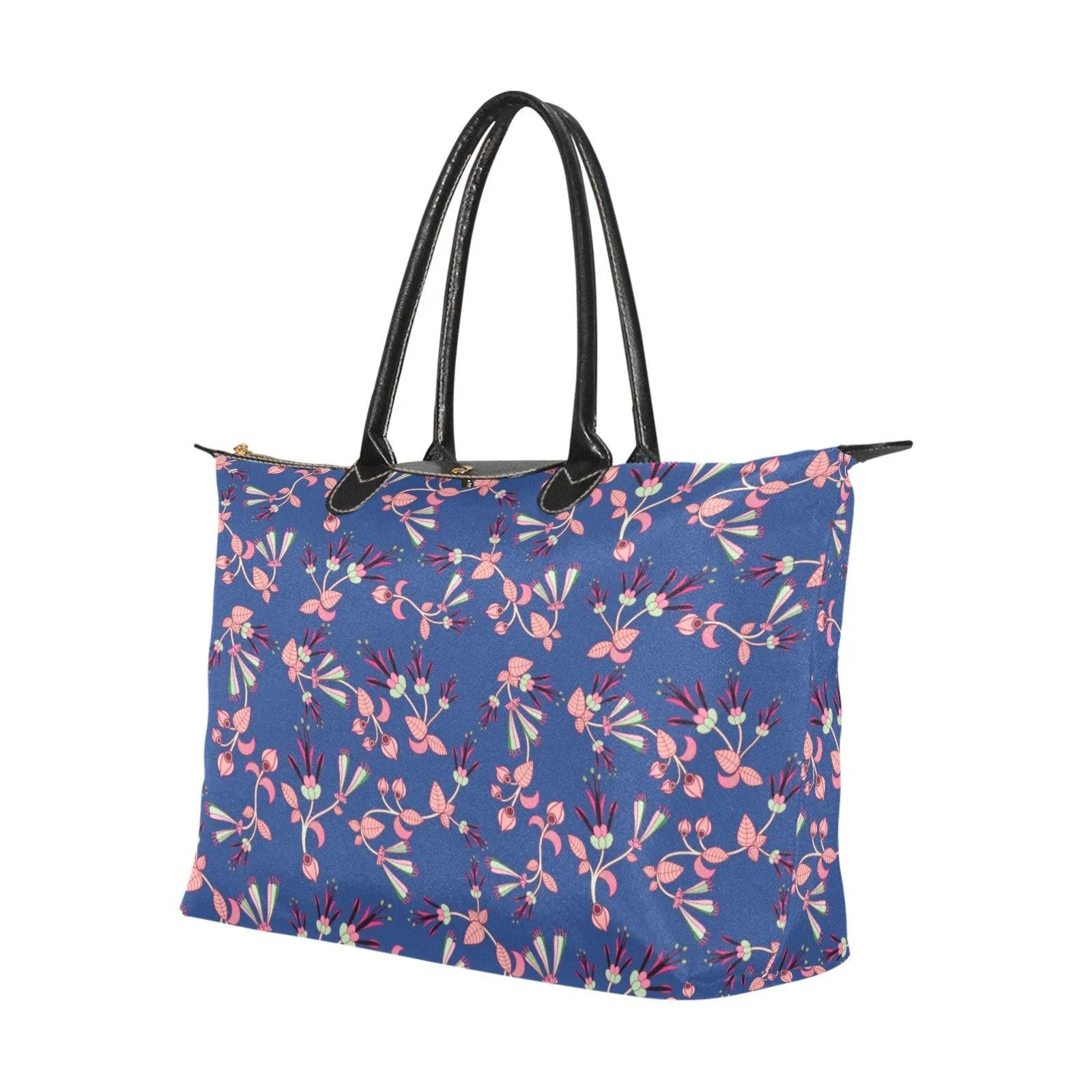 Swift Floral Peach Blue Single-Shoulder Lady Handbag