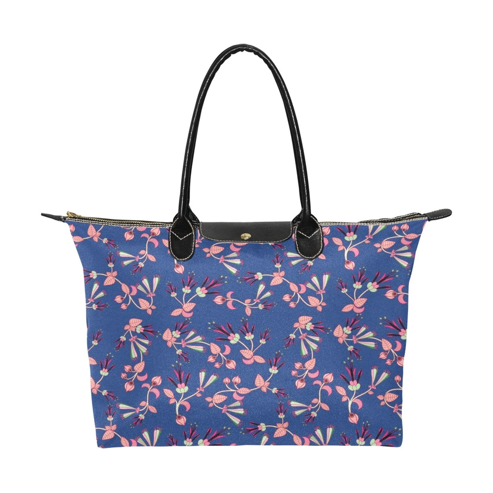 Swift Floral Peach Blue Single-Shoulder Lady Handbag