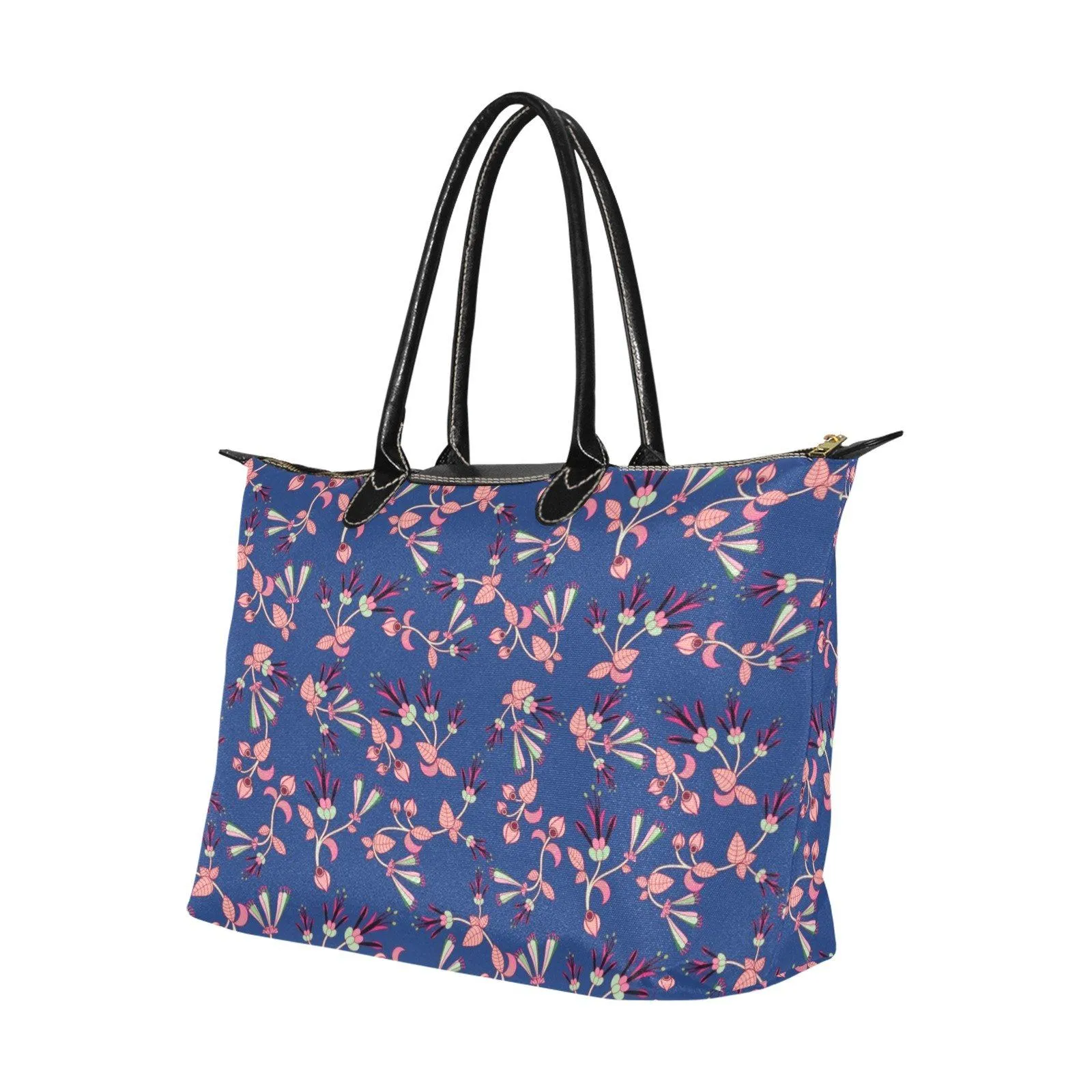 Swift Floral Peach Blue Single-Shoulder Lady Handbag