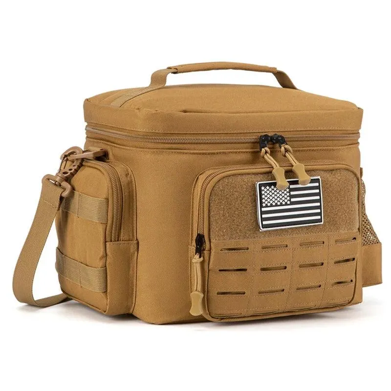 Tactical Lunch Box for Men: Heavy Duty Leakproof Insulated Cooler Bag for Work, Camping, and Picnics