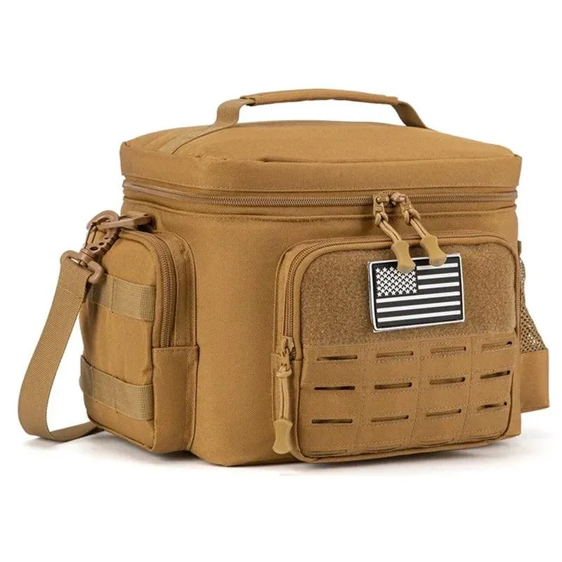 Tactical Lunch Box for Men: Heavy Duty Leakproof Insulated Cooler Bag for Work, Camping, and Picnics