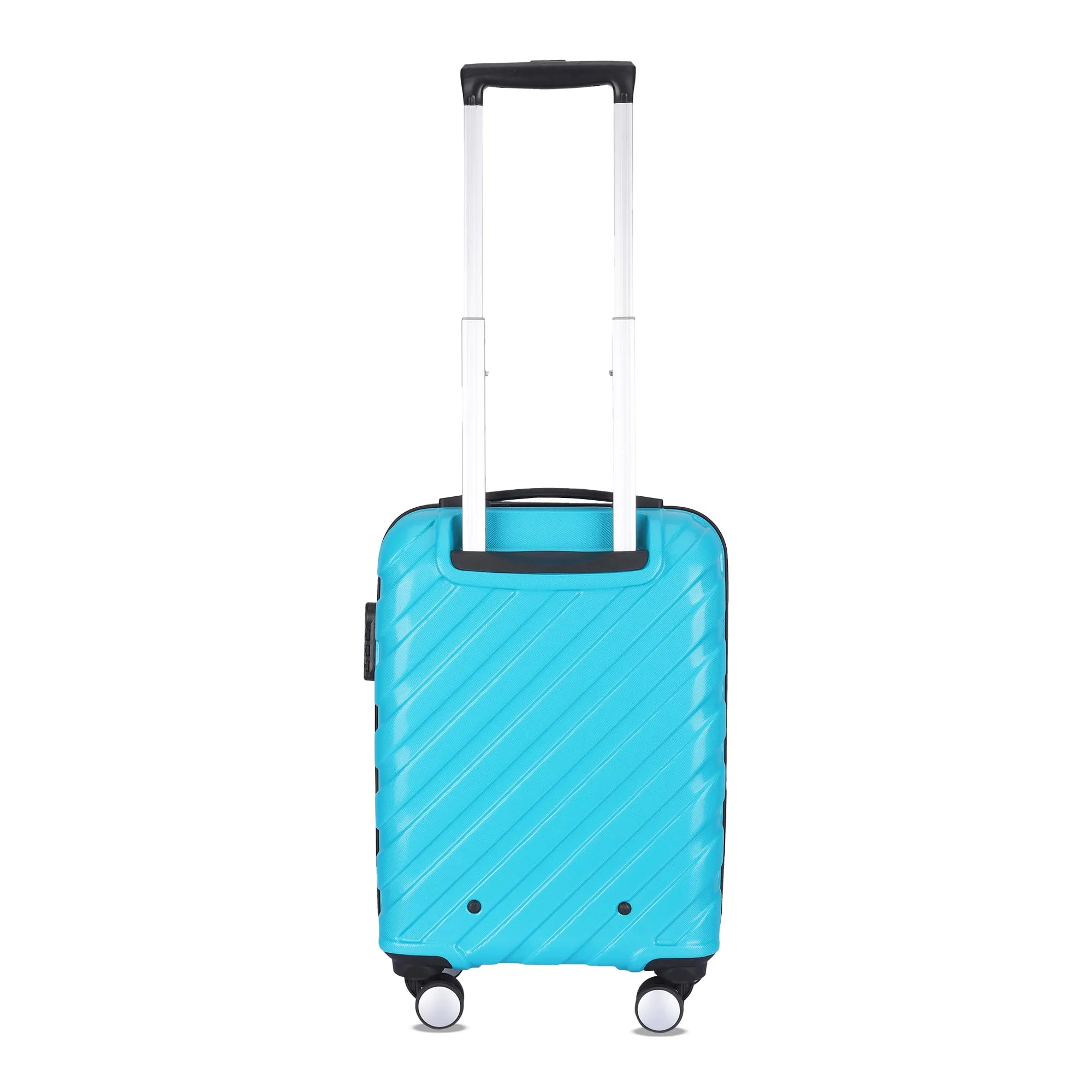 THE CLOWNFISH Wanderwheels Series Luggage ABS Hard Case Suitcase Eight Wheel Trolley Bag- Pacific Blue (52 cm- 20.5 inch)