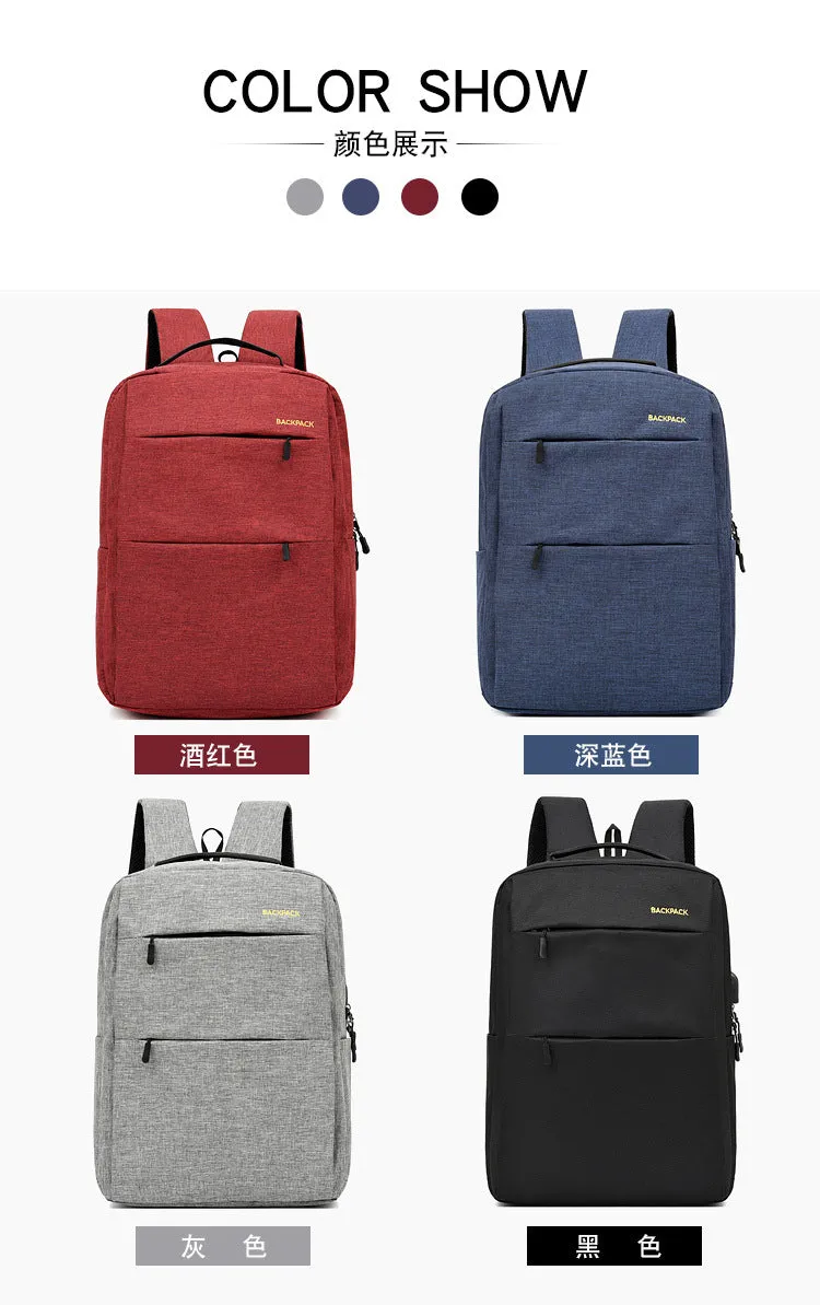 Three-piece men's large sports travel bag with nylon backpack