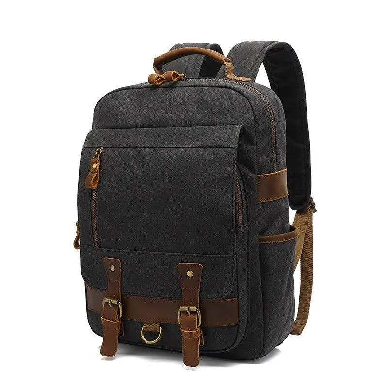 Waxed Canvas Rucksack Vintage Backpack