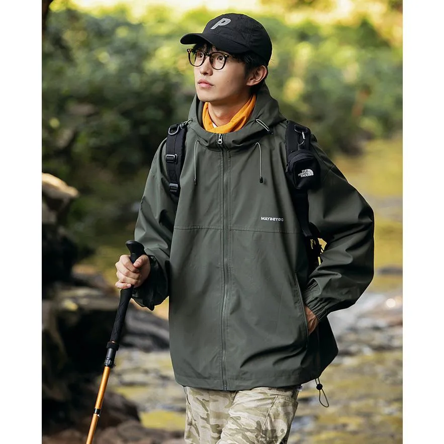 Windproof Trendy Raincoat Hooded Jacket