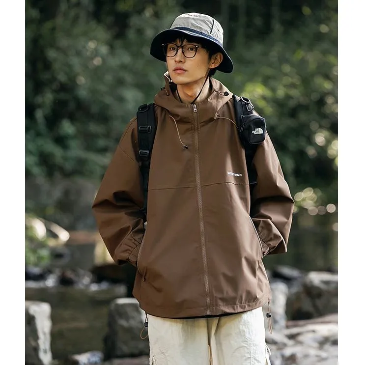 Windproof Trendy Raincoat Hooded Jacket