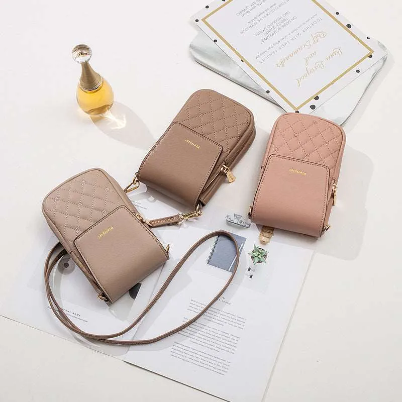 Women's Simple Multifunctional Crossbody Mobile Phone Bag